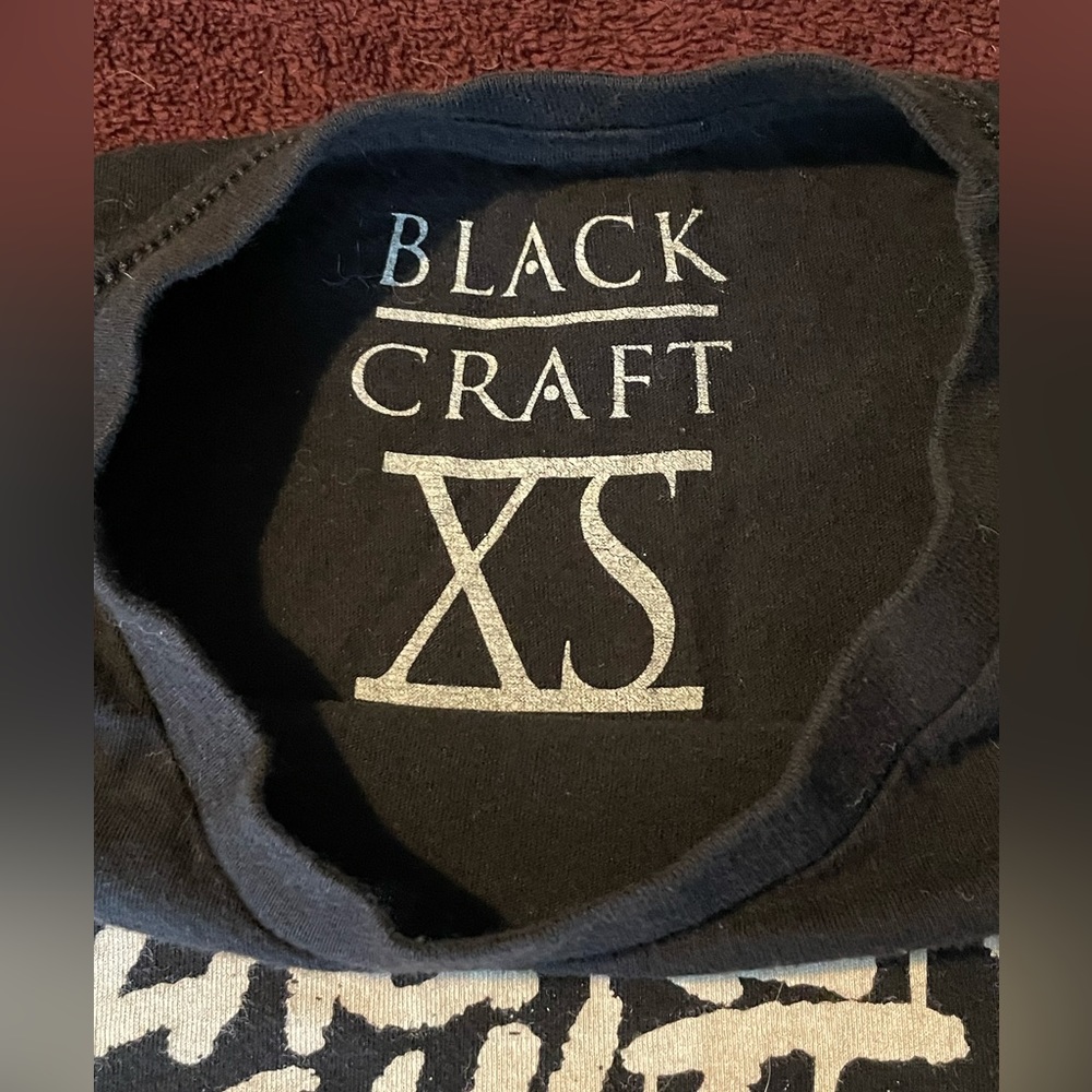 Black Craft Cult x 4 black t-shirts. XS unisex. Not women’s cut.